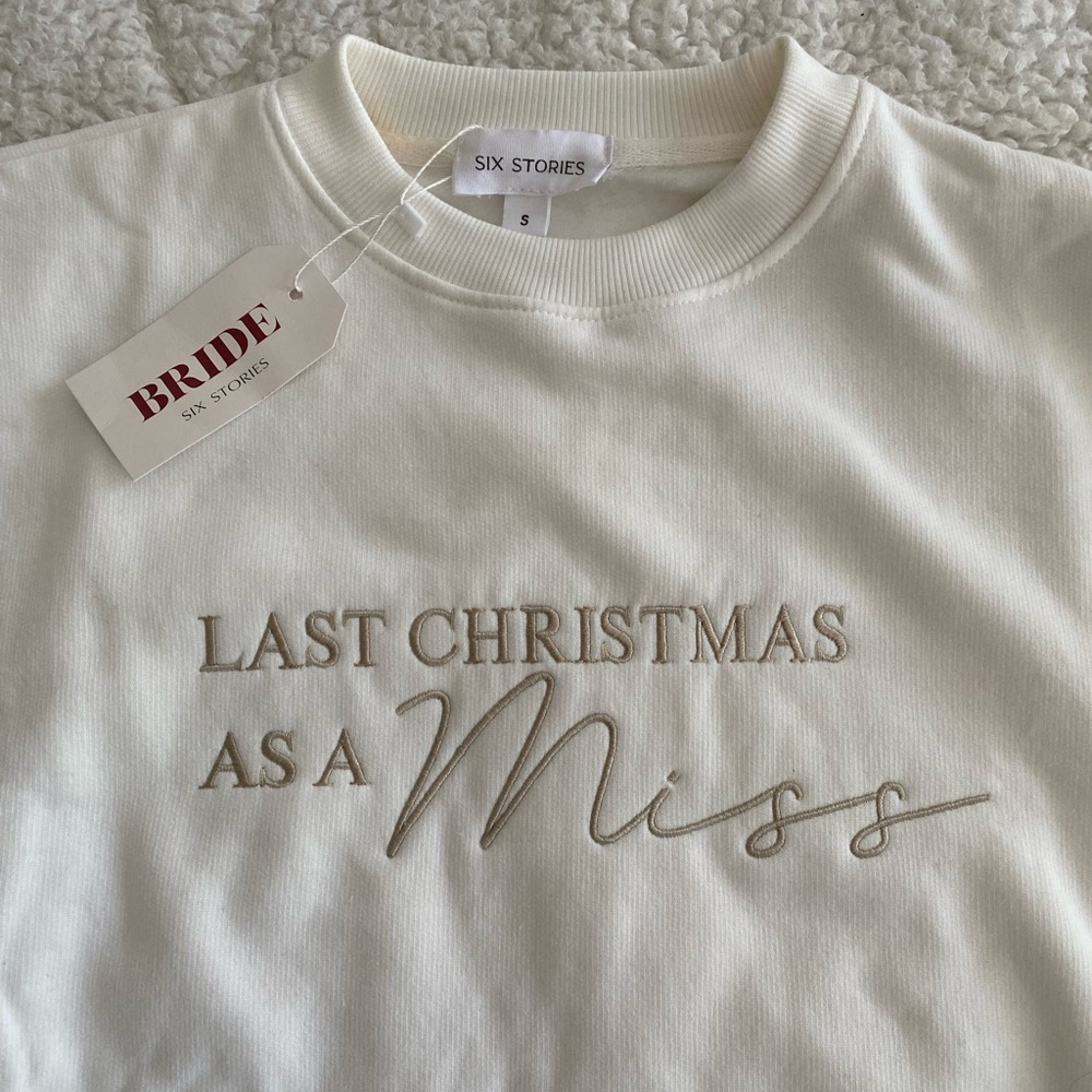 New With Tags Bridal Sweatshirt
